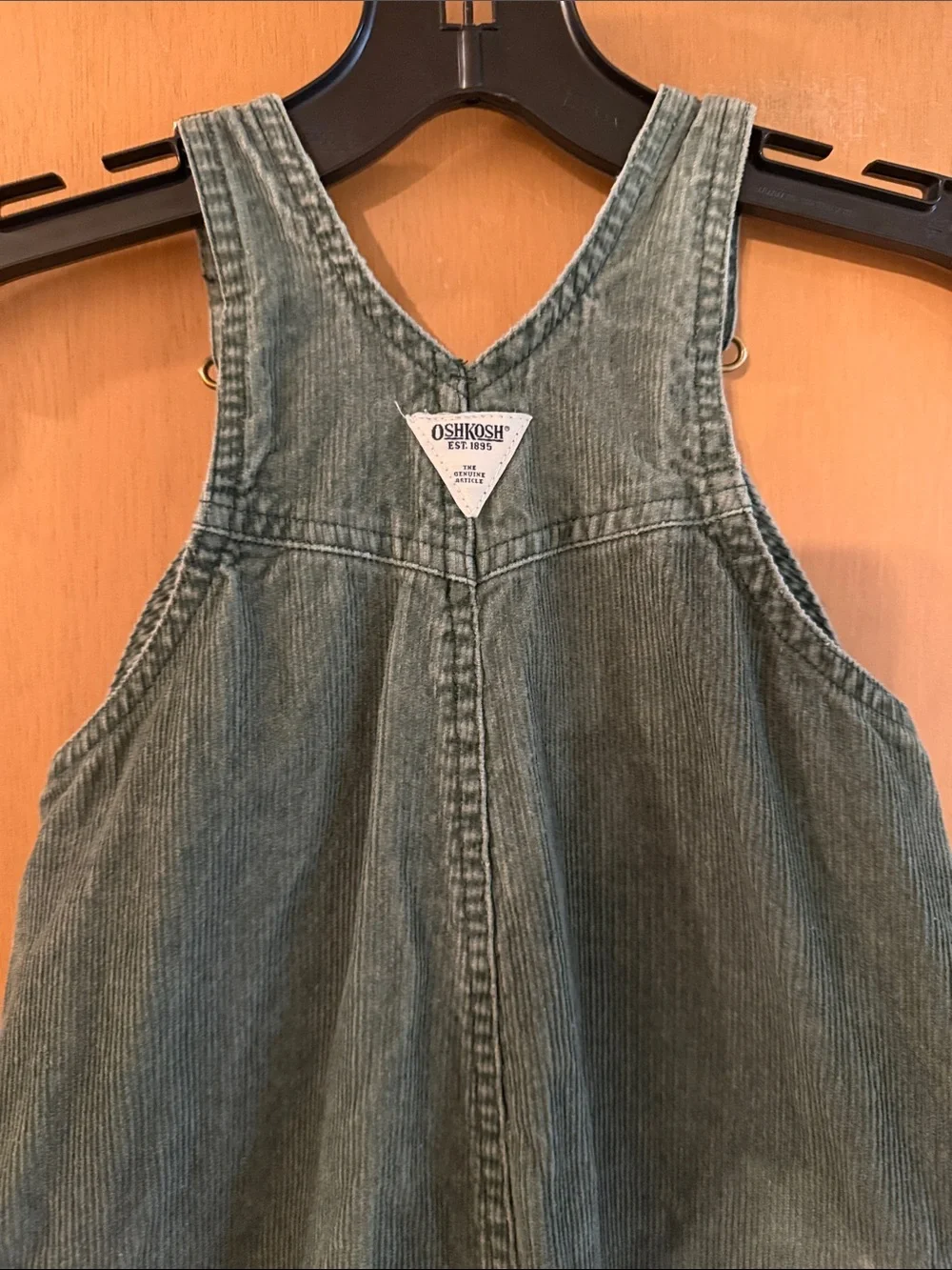 OshKosh B'gosh Baby Boys Corduroy Overalls Olive Green Size 18 Months